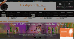 Desktop Screenshot of lesmagiciensdufeu.com