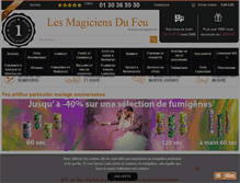 Tablet Screenshot of lesmagiciensdufeu.com